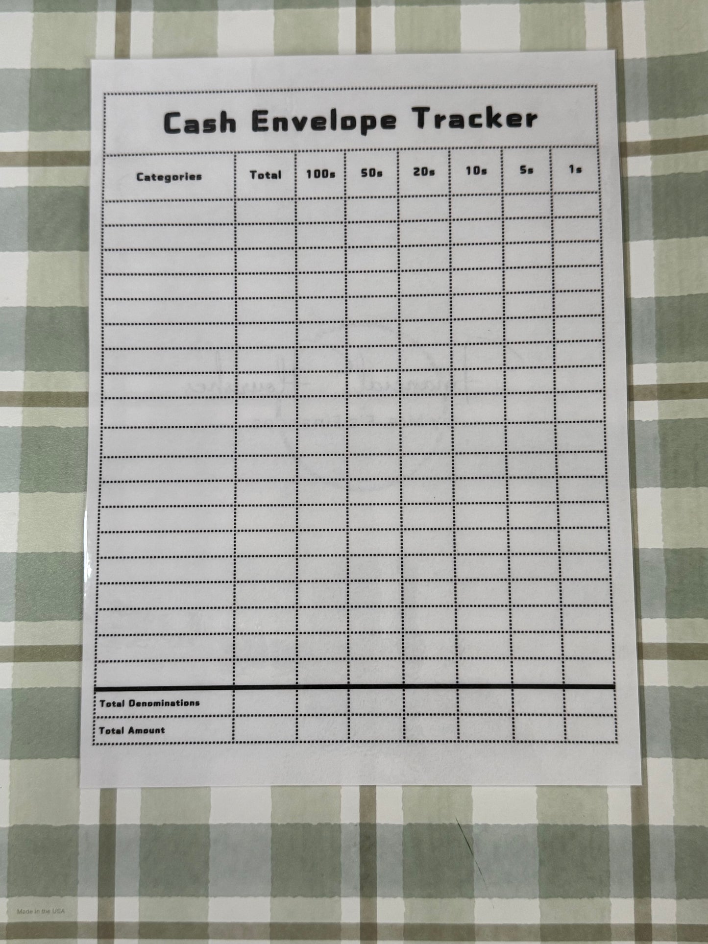 Linen Cash Tracker