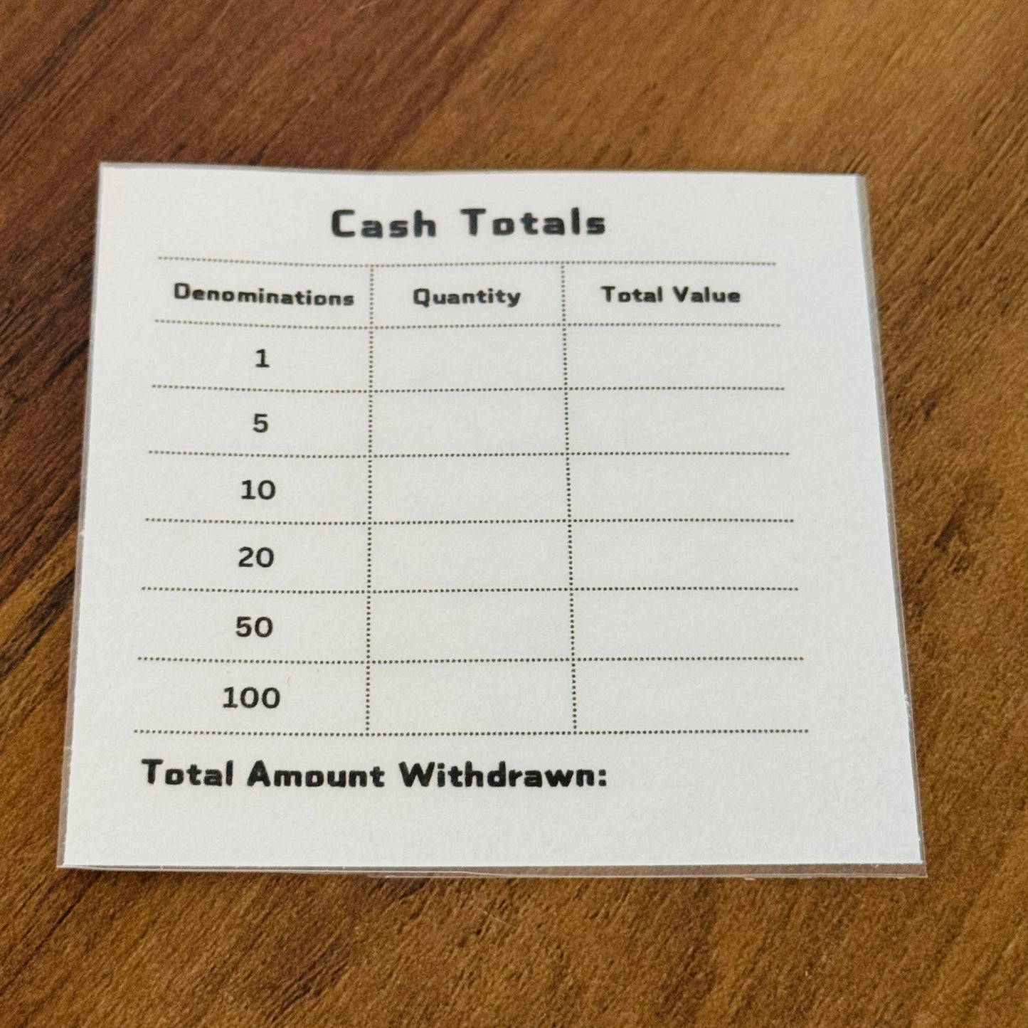 Linen Teller Slip
