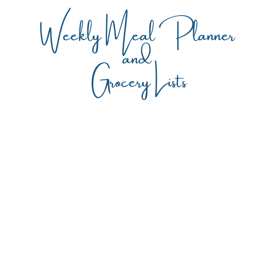 Weekly Meal Planner with Grocery Lists